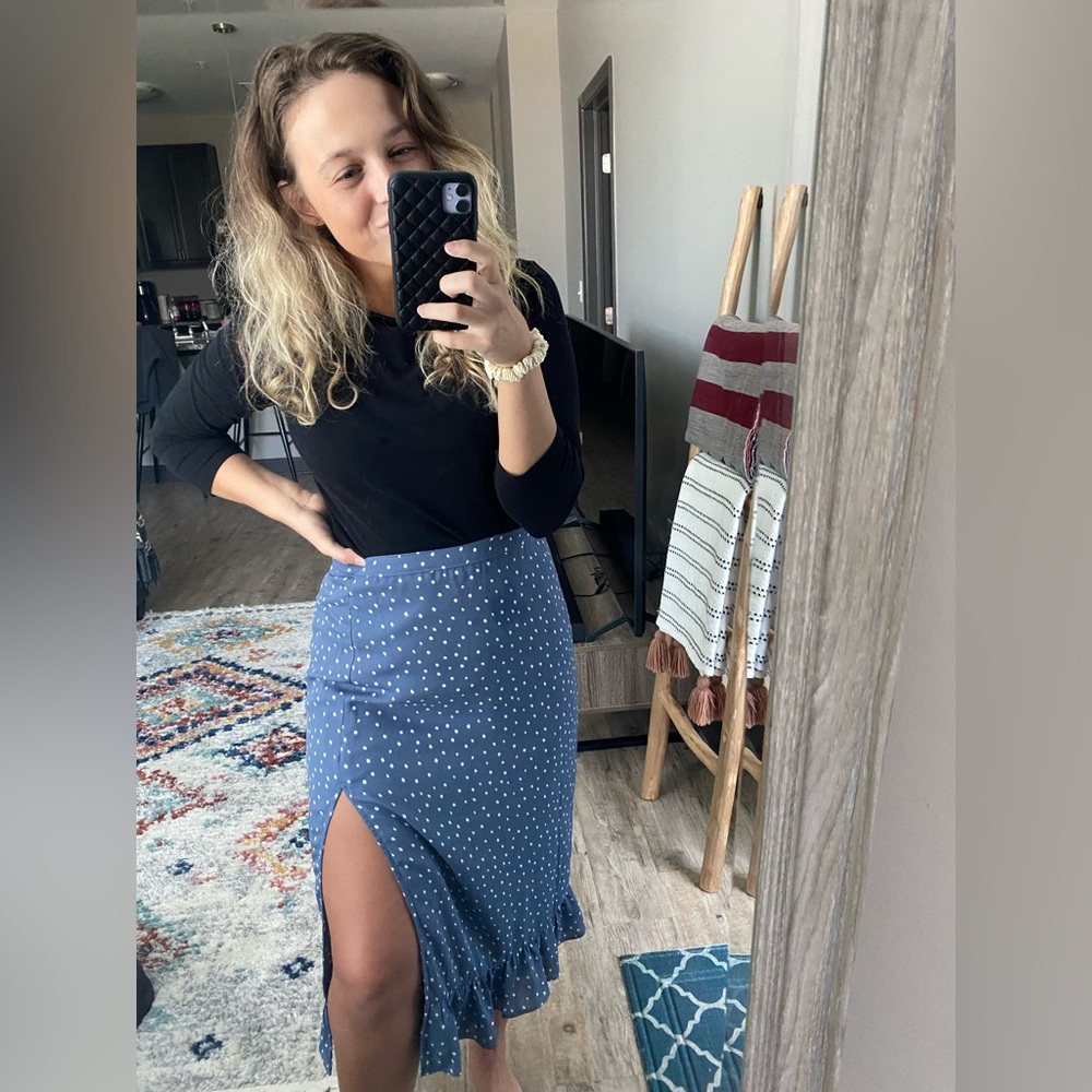 Abercrombie and Fitch Polka Dot Ruffle Skirt